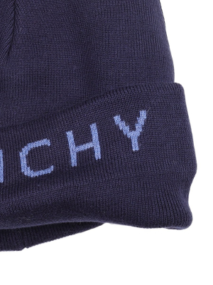 Givenchy	logo Embroidered Knitted Beanie