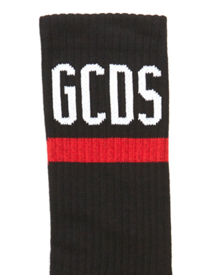 Gcds Logo Ribbed Socks