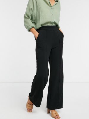 Vero Moda Wide Leg Pants In Black