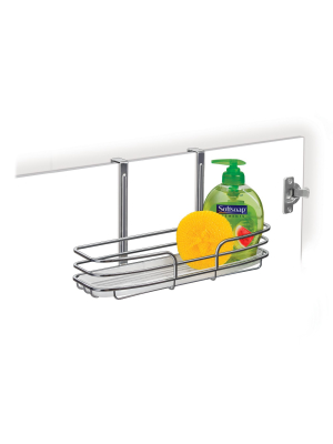 Lynk Over Cabinet Door Organizer - Single Shelf - With Molded Tray - Chrome