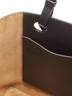 Anagram-stamped Leather Tote Bag