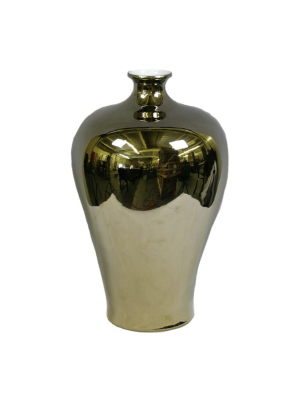 Metallic Shine Prunus Vase