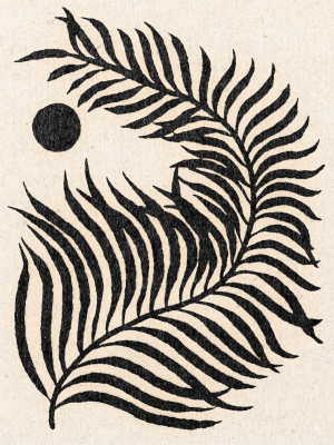 Curled Palm Print