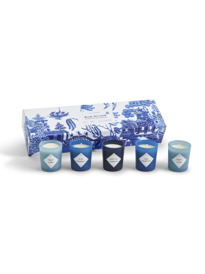 Blue Willow Set Of 5 Scented Candles