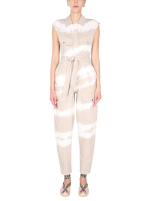 Stella Mccartney Tie-dye Belted Jumpsuit