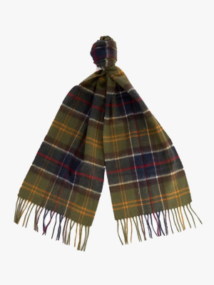 Barbour Merino Cashmere Tartan Scarf