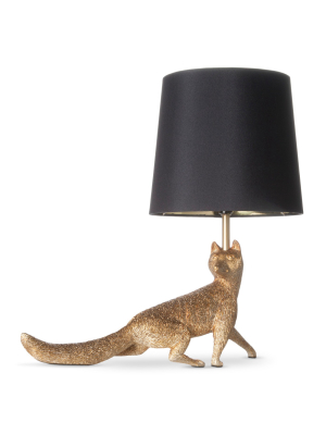 Fox Table Lamp Black/gold - J. Hunt