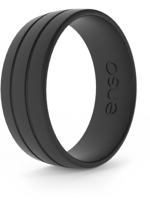 Ultralite Silicone Ring - Obsidian