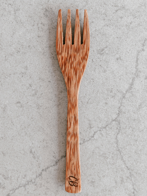 Wooden Coconut Fork