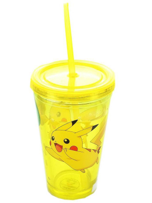 Just Funky Pokemon Pikachu 16oz Carnival Cup With Lightning Confetti