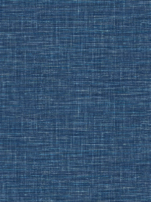 Exhale Woven Texture Wallpaper In Dark Blue From The Pacifica Collection By Brewster Home Fashions