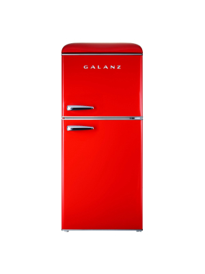 Galanz 4.0 Cu Ft True Freezer Dual-door Refrigerator - Red