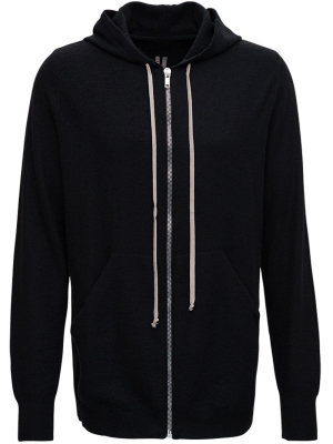 Rick Owens Zipped Knit Hoodie