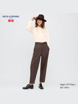 Women Wool-blend Wide Pants (ines De La Fressange)