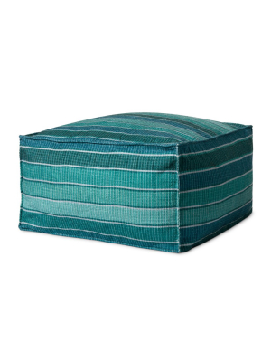 Lagoon & Blue Pouf By Loloi