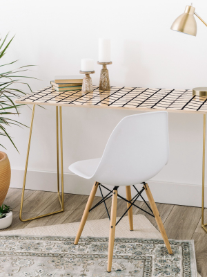 Wonder Forest Grid Lock Desk By Deny Designs