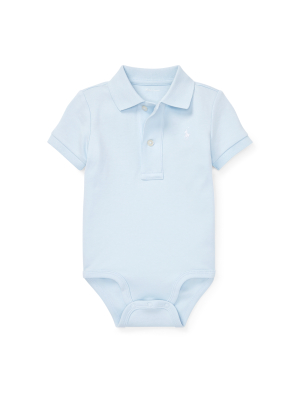 Cotton Interlock Polo Bodysuit