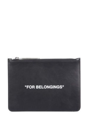 Off-white For Belongings Pouch