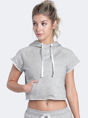 Collegiate Crop Hoodie