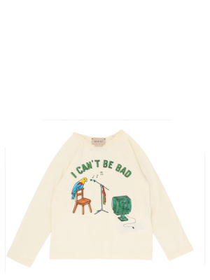 Gucci Kids I Can't Be Bad Print Sweatshirt