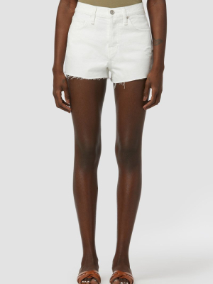 Lori High-rise Short In Destructed White