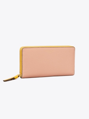 Perry Color-block Zip Continental Wallet