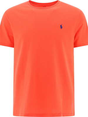 Polo Ralph Lauren Logo Embroidered Round Neck T-shirt