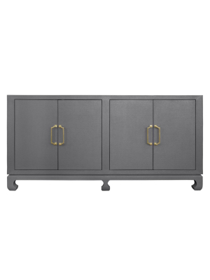 Worlds Away Drayton 4-door Buffet - Grey