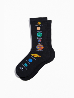 Planets Crew Sock