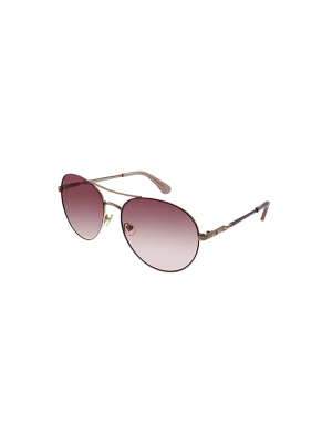 Kate Spade Joshelle/s 35j Womens Aviator Sunglasses Pink 60mm