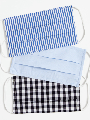 Pack Of Three Nonmedical Face Masks In Mixed Prints