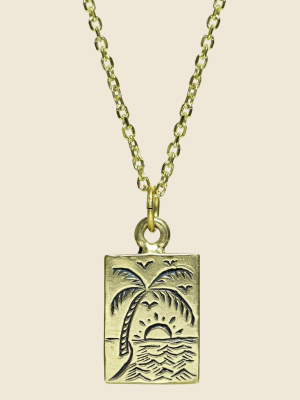 Paradise Necklace - Brass