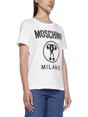 Moschino Double Question Mark Print T-shirt