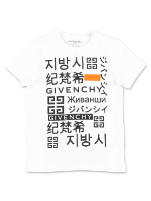 Givenchy Kids Languages Print T-shirt
