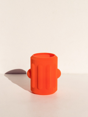 S Vase 1 - Bright Orange