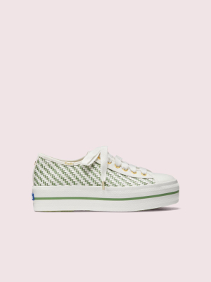 Keds X Kate Spade New York Triple Up Multi-woven Sneakers