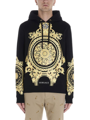 Versace Baroque Motif Printed Hoodie