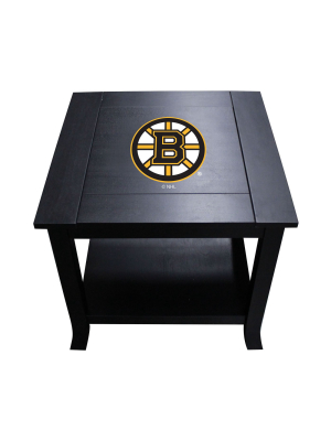 Nhl Boston Bruins Side Table