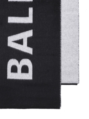 Balenciaga Contrast Logo Scarf