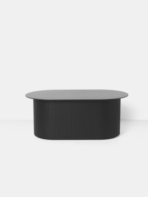 Podia Table Oval In Black