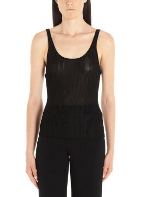 Theory Ribbed Stretch Fit Tank Top