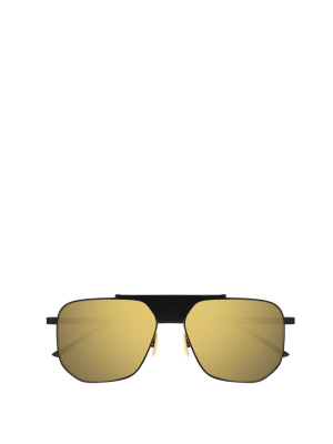 Bottega Veneta Eyewear Hexagonal Frame Sunglasses