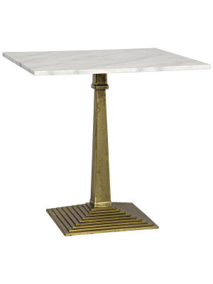 Noir Fadim Side Table - Antique Brass