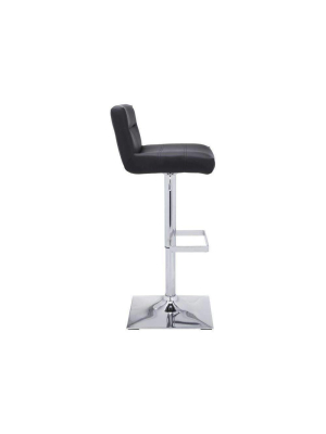 Stafford Adjustable Barstool - Onyx