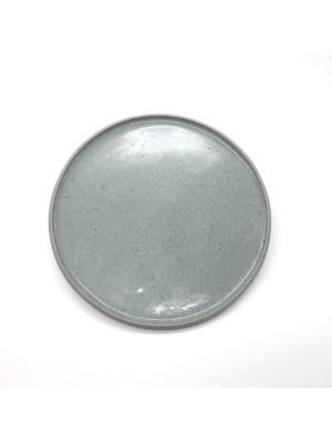 Stillness Plate | 8.5" | Greystone/clear Sky