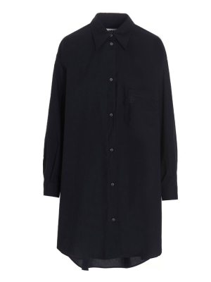 Mm6 Maison Margiela Asymmetric Oversized Shirt Dress