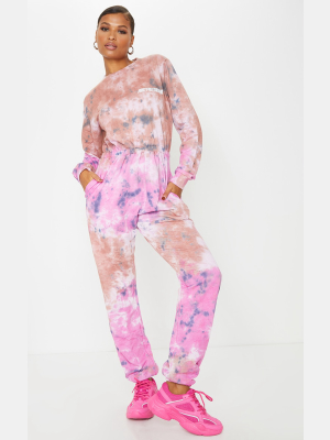 Prettylittlething Multi Tie Dye Long Sleeve...