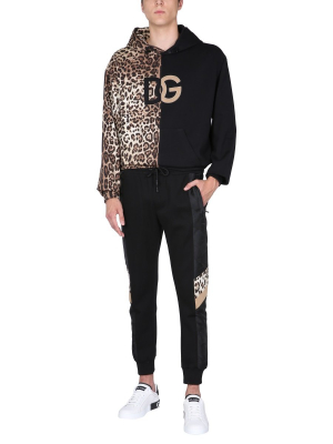 Dolce & Gabbana Mix Print Jogger Pants