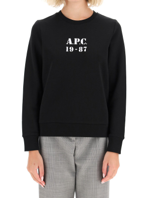 A.p.c. Logo Printed Sweatshirt