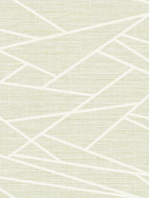 Cecita Puzzle Wallpaper In Green From The Lugano Collection By Seabrook Wallcoverings